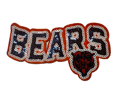 BEARS sequin iron-patch
