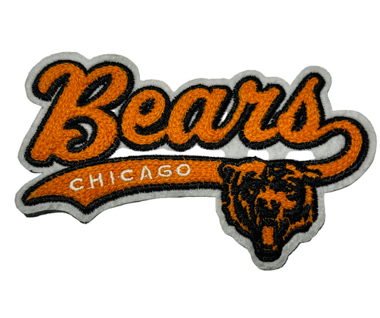 Chicago Bears chenille-style iron-patch