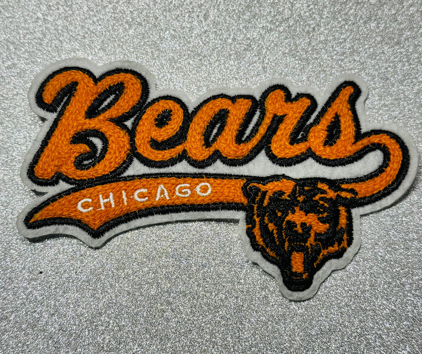Chicago Bears chenille-style iron-patch
