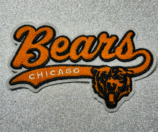 Chicago Bears chenille-style iron-patch