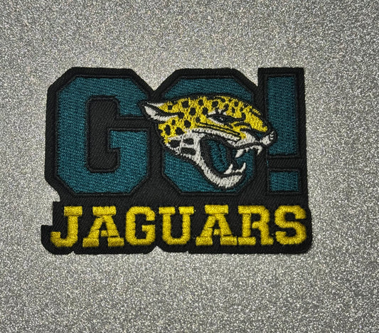Jacksonville “GO JAGUARS” iron-on patch