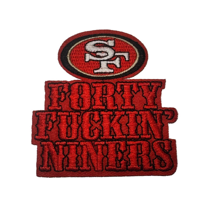 FORTY FUCKIN NINERS Iron-On Patch
