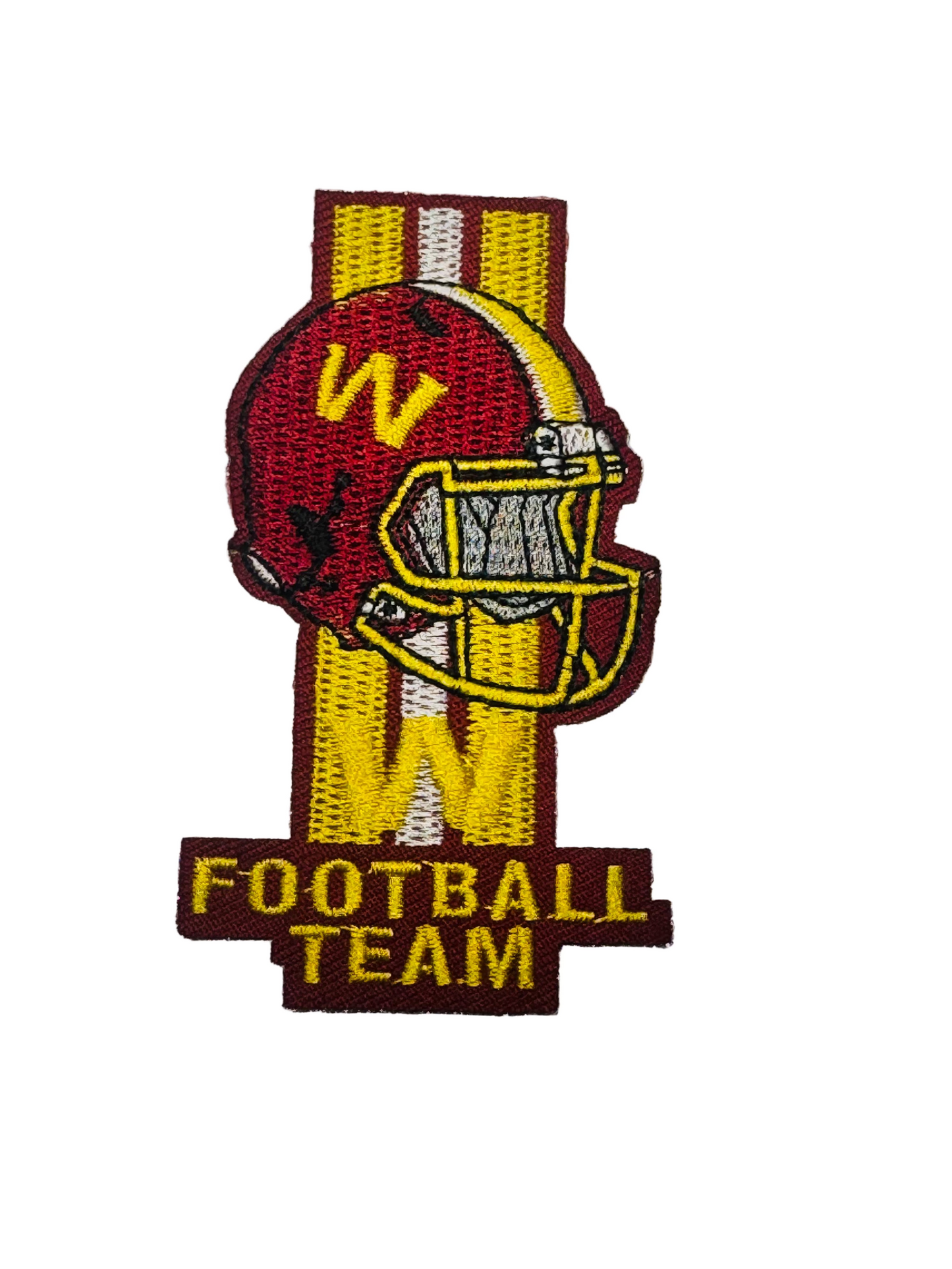 Washington Commanders iron-on helmet patch