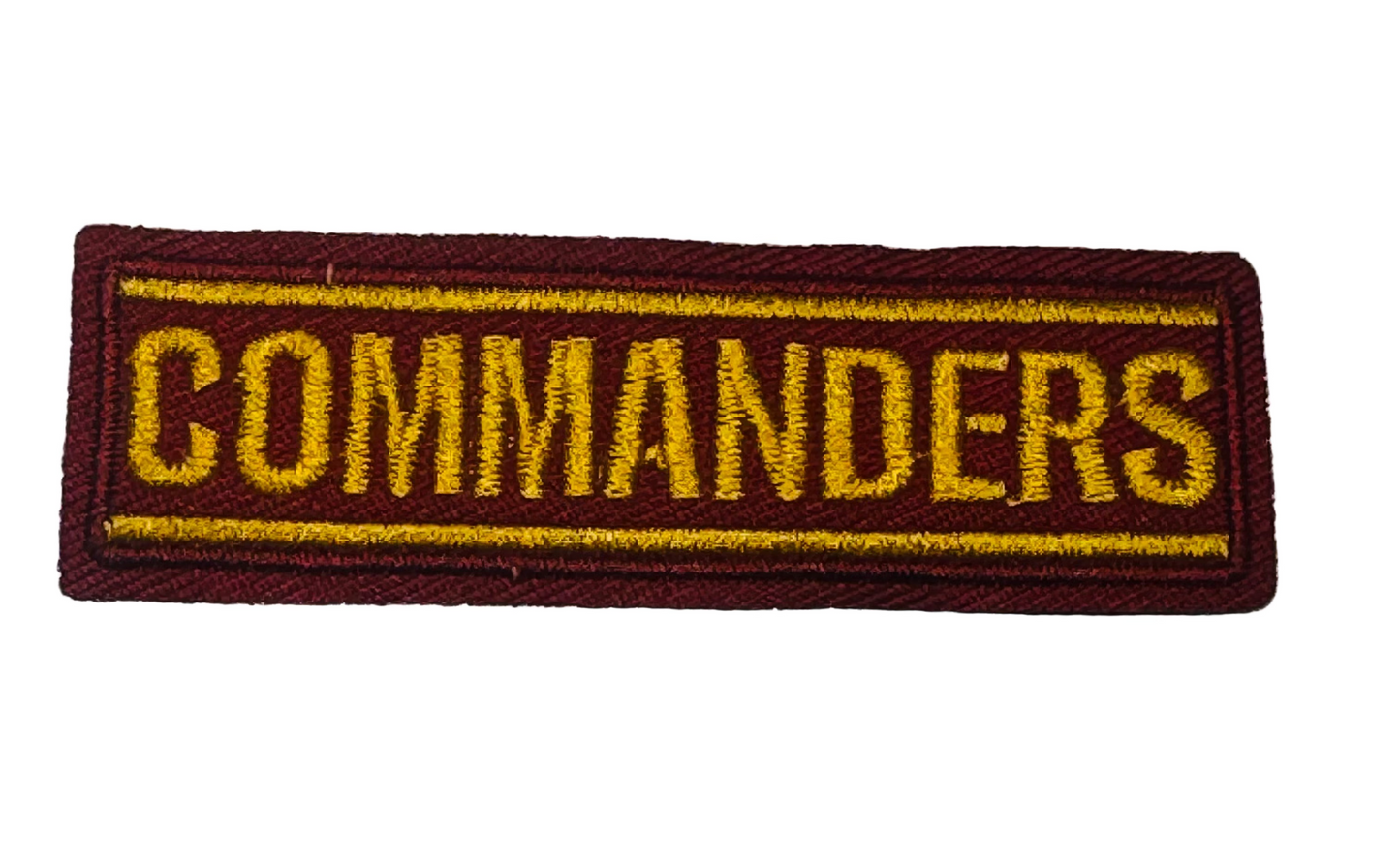 Washington Commanders iron-on patch
