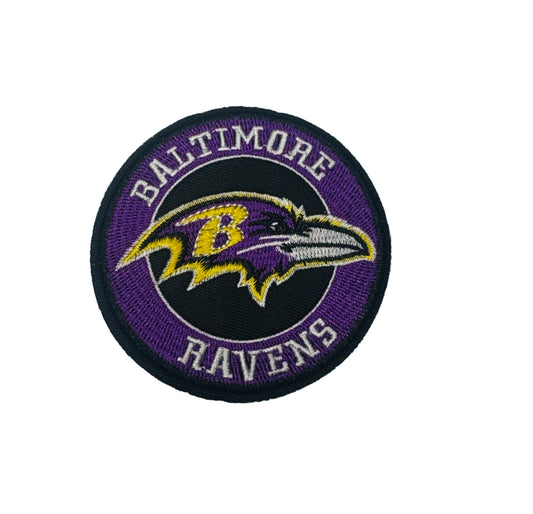 Ravens Circular Iron-On Patch