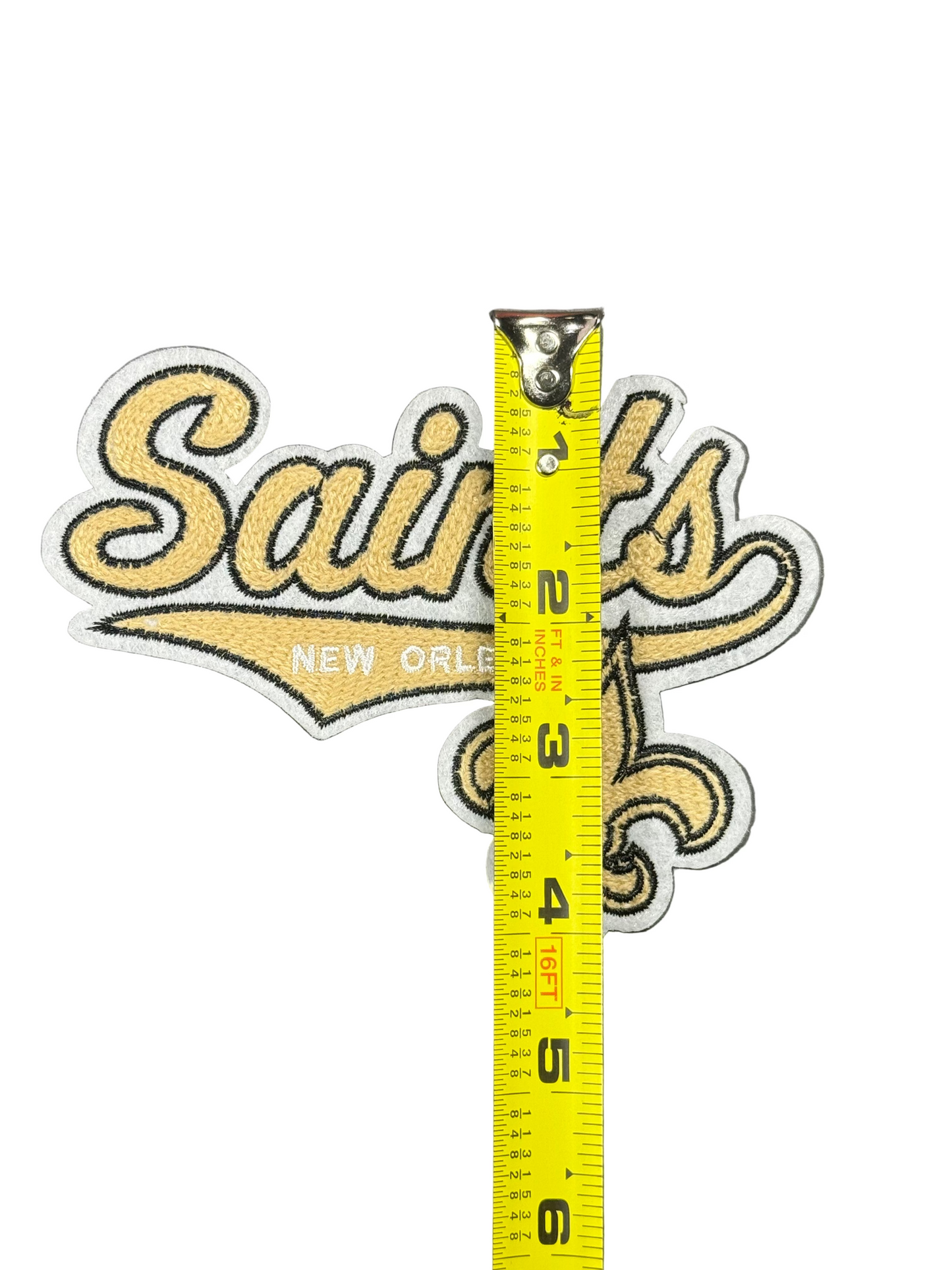 Saints Chenille Mid-Size Iron-On Patch
