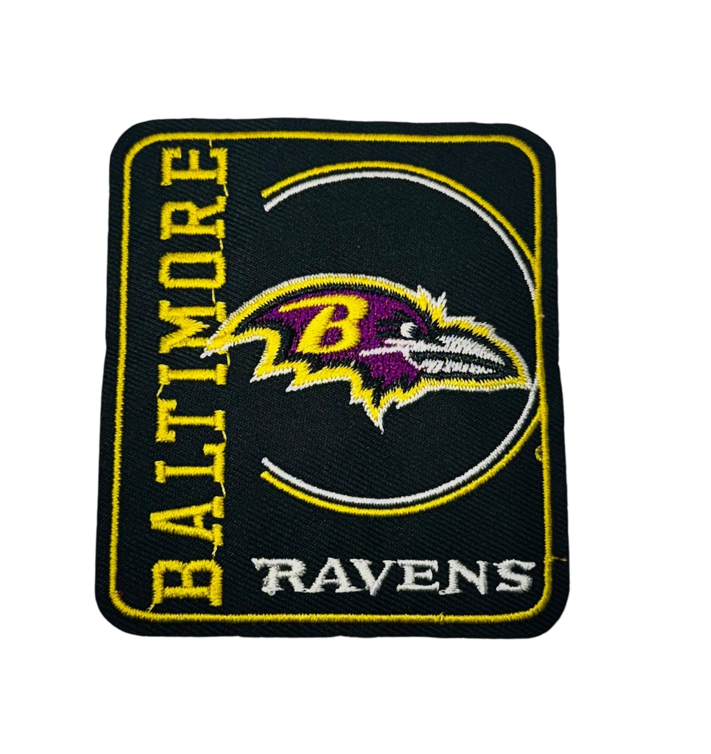 Ravens Square Iron-On Patch