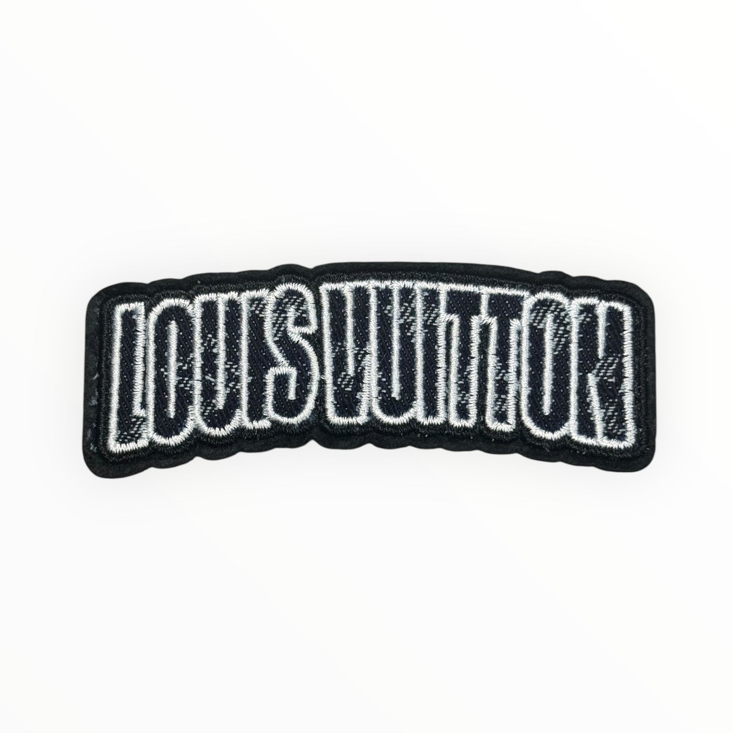 Luxury Lettering Denim Embroidered Patch
