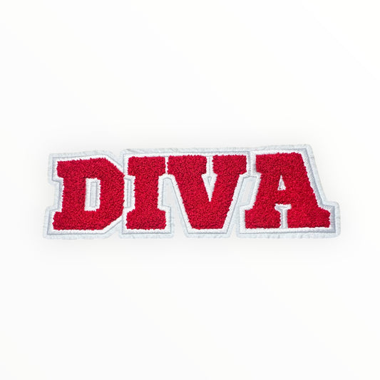 DIVA Chenille Patch (RED & WHITE)