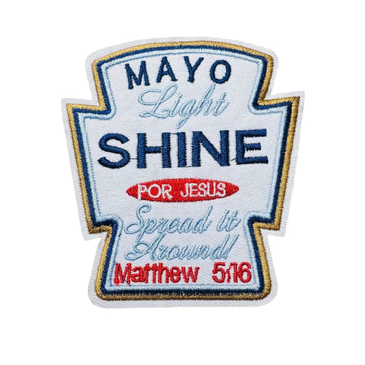 Matthew 5:16 Faith Statement Embroidered Patch
