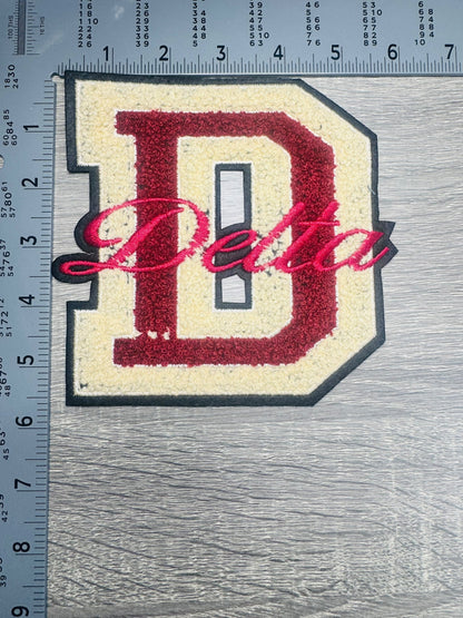 Delta Chenille Letter Patch – Varsity Style