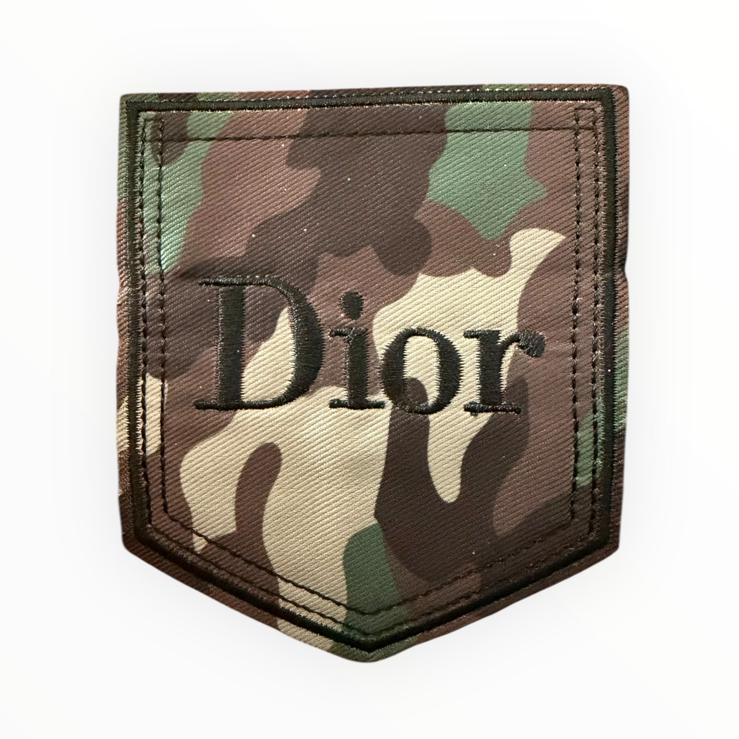 Dior camouflage embroidered patch