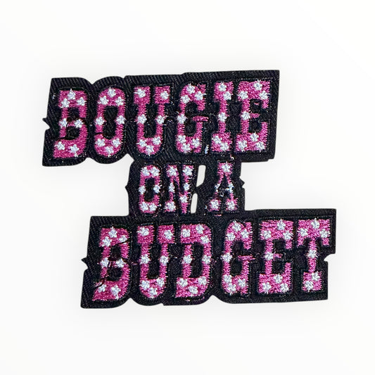 Bougie on a budget glitter patch