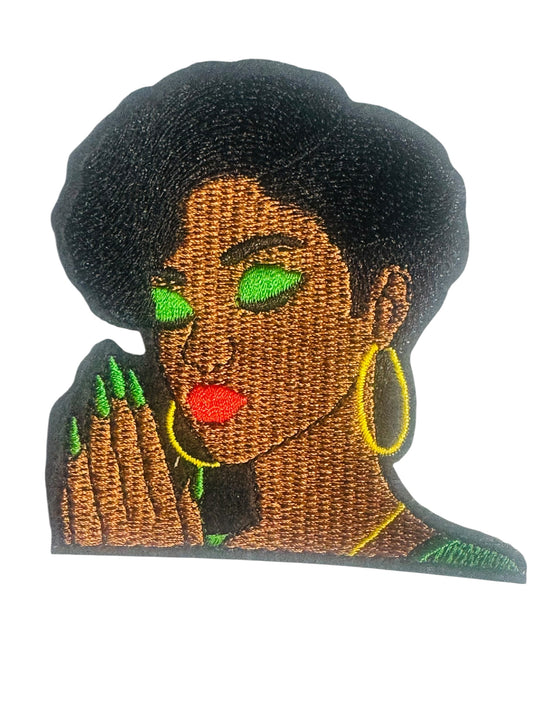 PRAYING WOMAN IN GREEN
