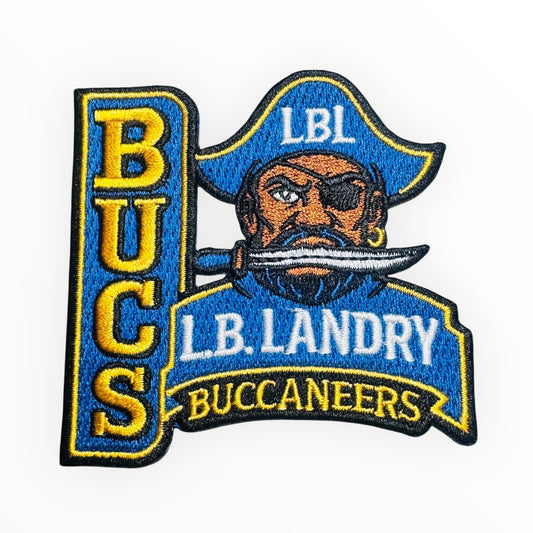 L.B. Landry Buccaneers School Pride Embroidered Patch