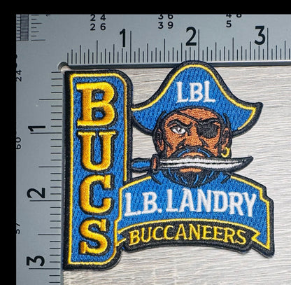 L.B. Landry Buccaneers School Pride Embroidered Patch