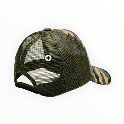 LA Camo Trucker Hat – White Embroidered Logo