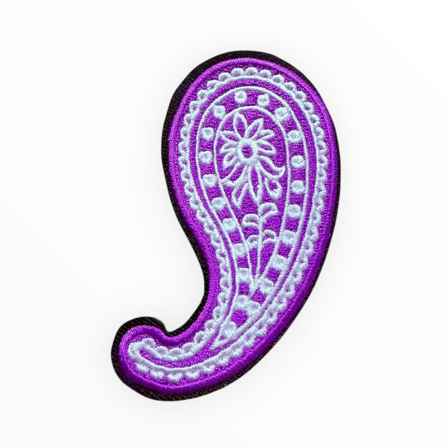 Purple paisley patch