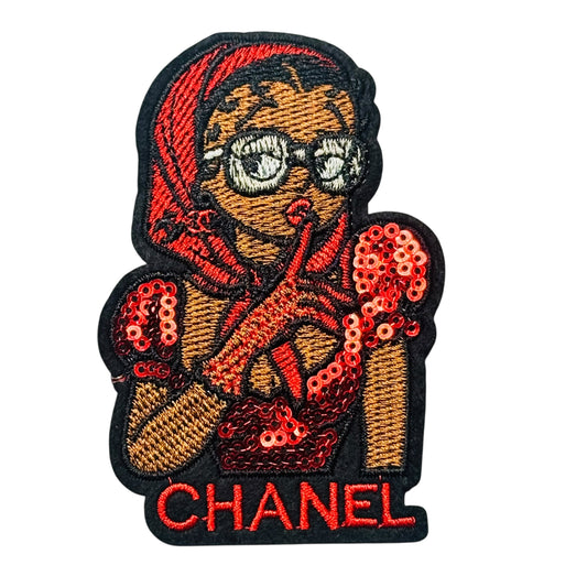 CC RED Sequin Betty W/ Scarf