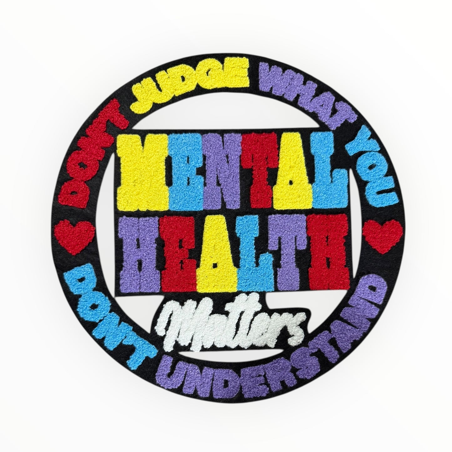 Mental health matters chenille patch