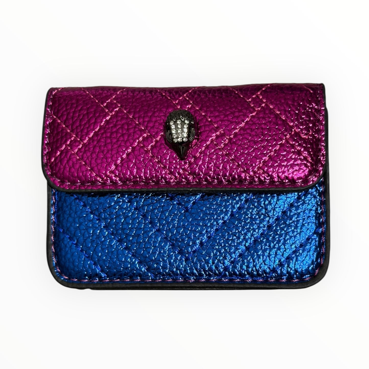 KG Royal Jewel Quilted Mini Crossbody Bag (Sapphire & Fuchsia)