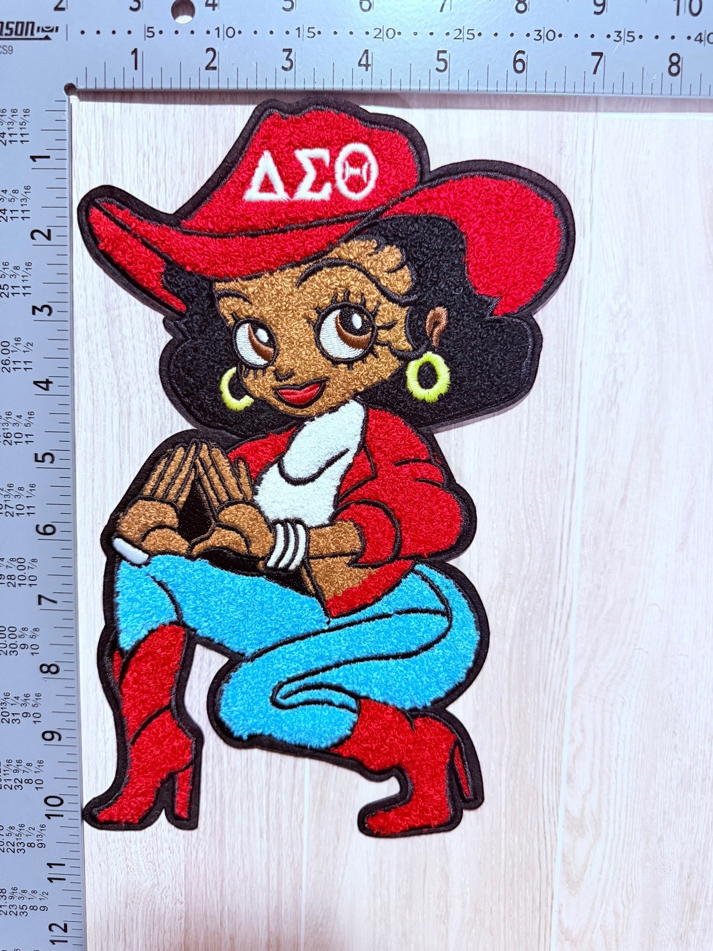Delta Sigma Theta Cowgirl Soror Patch – Red Hat ΔΣΘ