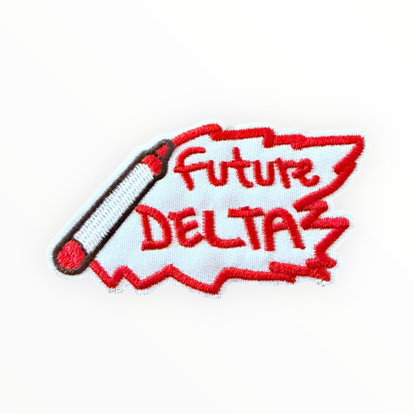 Future delta embroidered patch