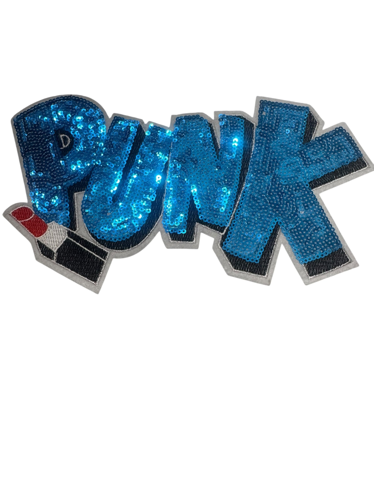 BLUE PUNK SEQUIN LIPSTICK