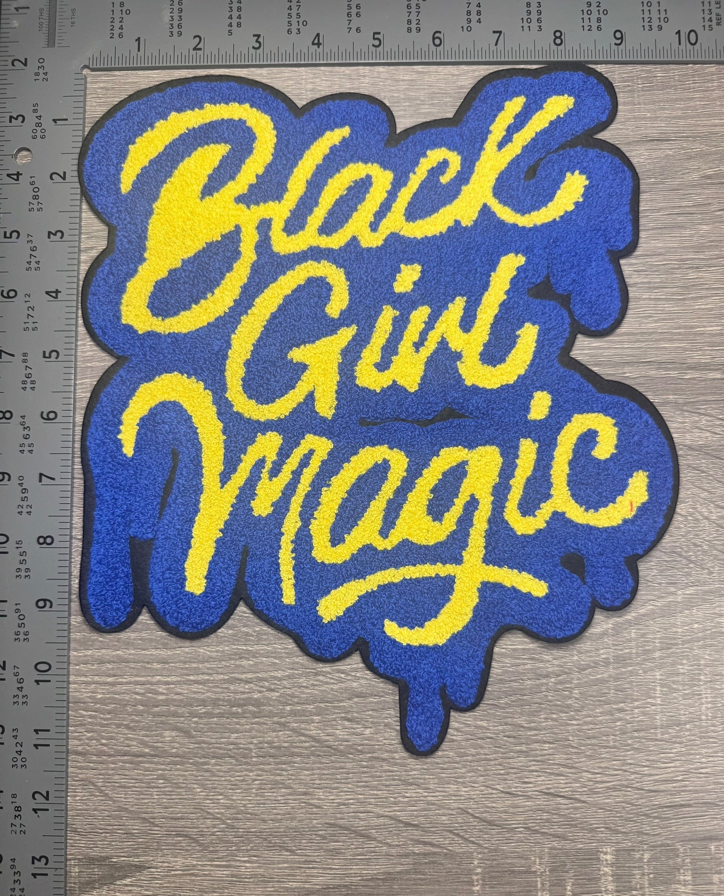 Black Girl Magic Chenille Patch