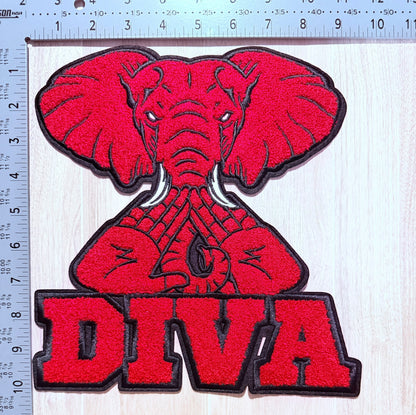 Delta Diva chenille statement patch