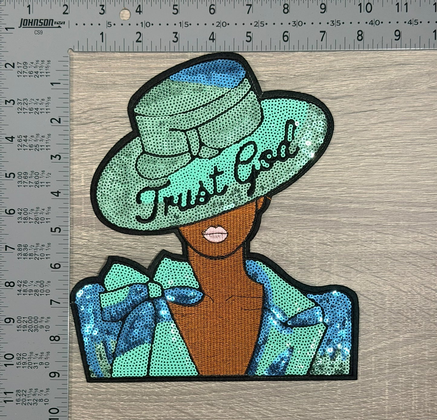Trust God” Sequin LARGE Patch (Lady in Hat)
