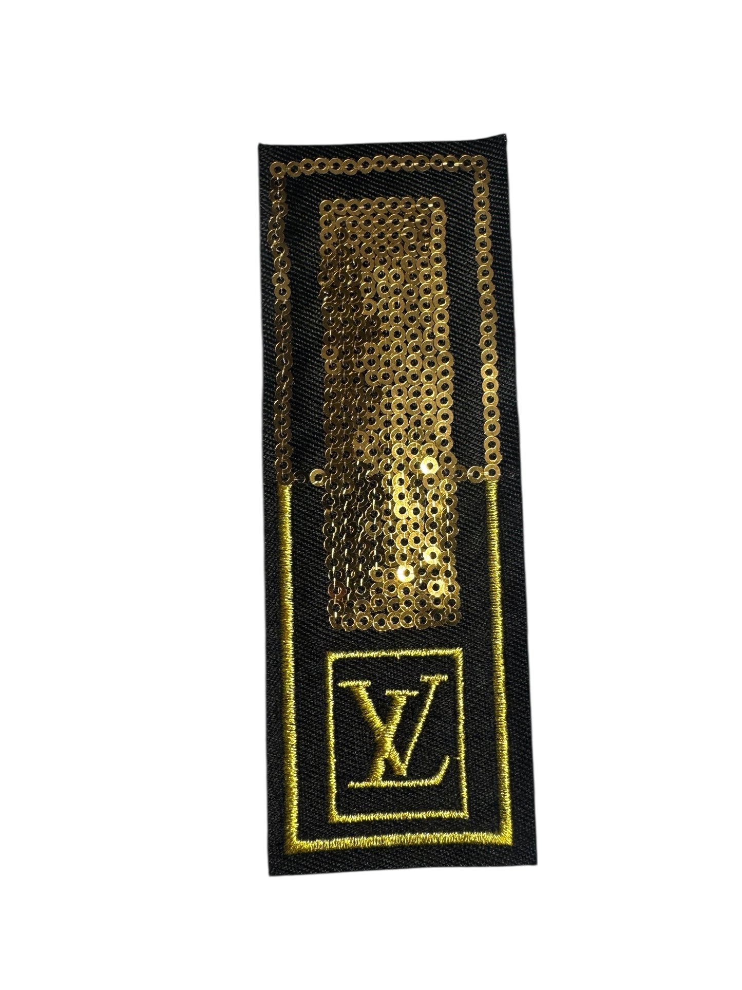 LV-INSPIRED GOLD SEQUIN BAR