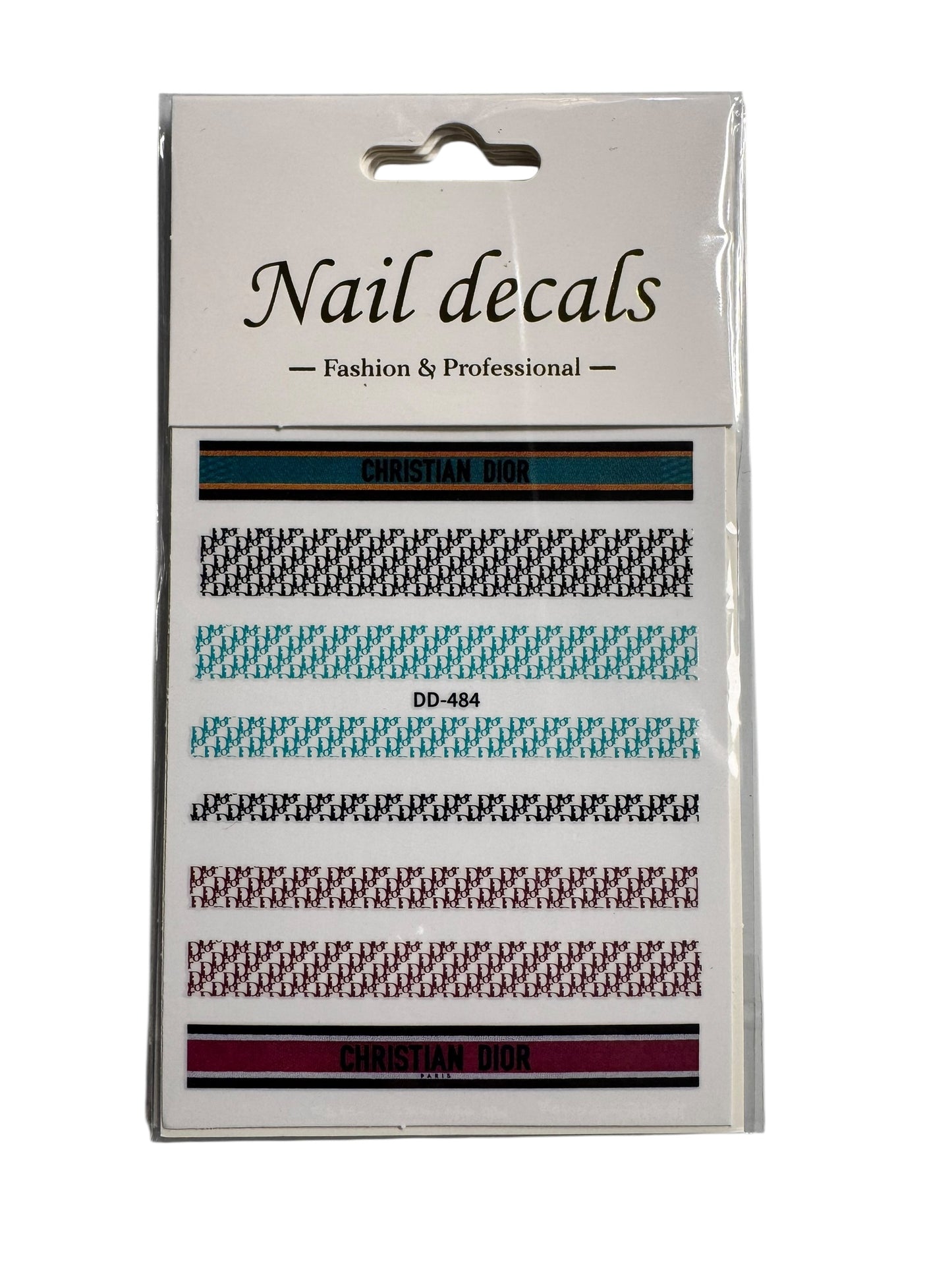 DIOR INSPIRED NAIL DECALS