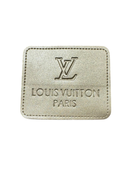 LV-INSPIRED GOLD LEATHER TAGS