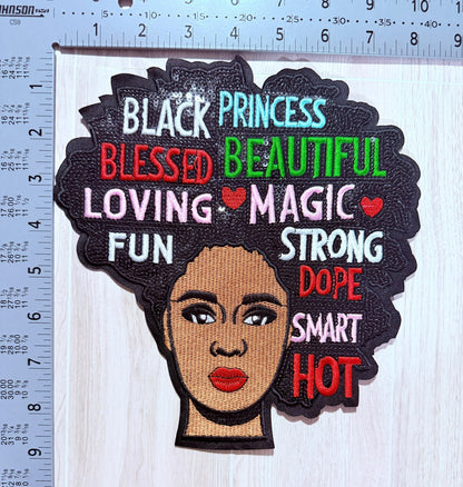 Black princess affirmation patch