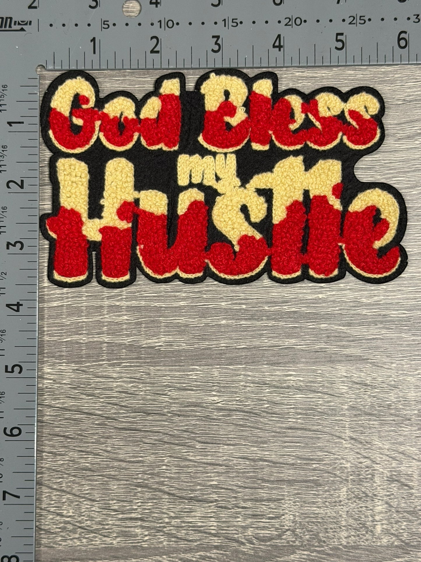 God Bless My Hustle Medium Size Patch