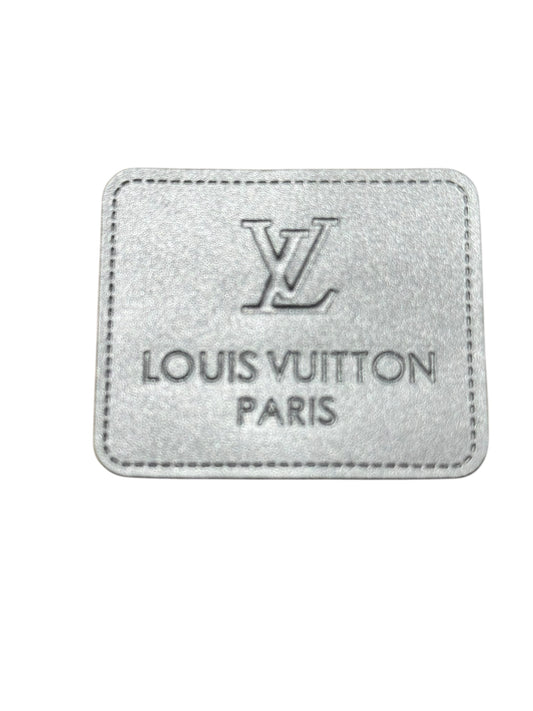 LV-INSPIRED SILVER LEATHER TAGS
