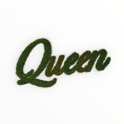 Queen Chenille Script MEDIUM SIZE Patch