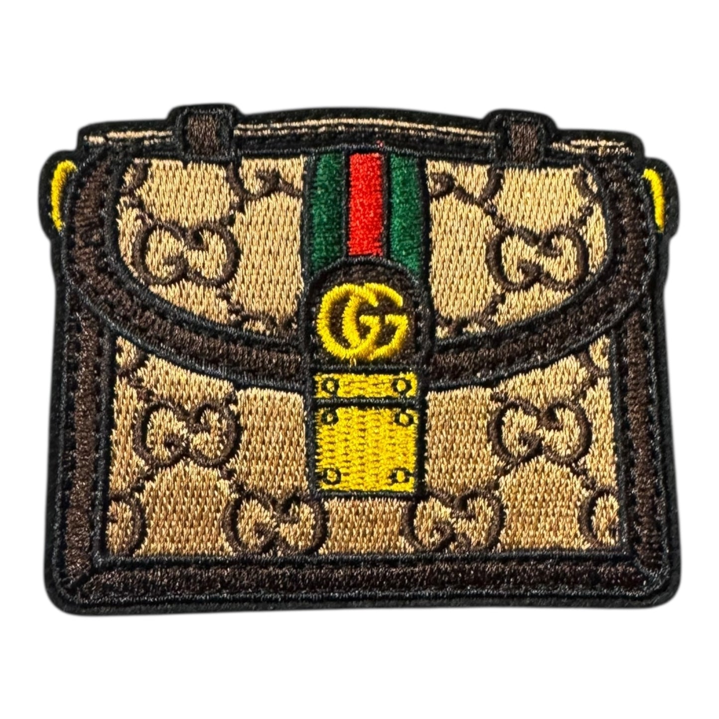 GG-INSPIRED BROWN GG W/LOGO BRIEFCASE