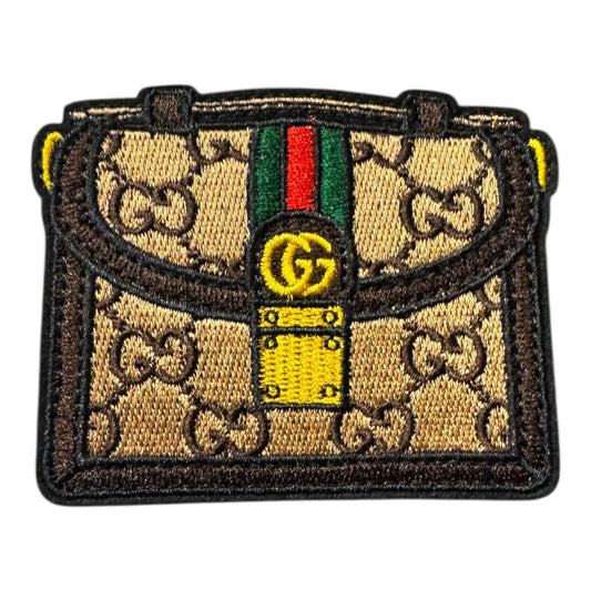 GG-INSPIRED BROWN GG W/LOGO BRIEFCASE