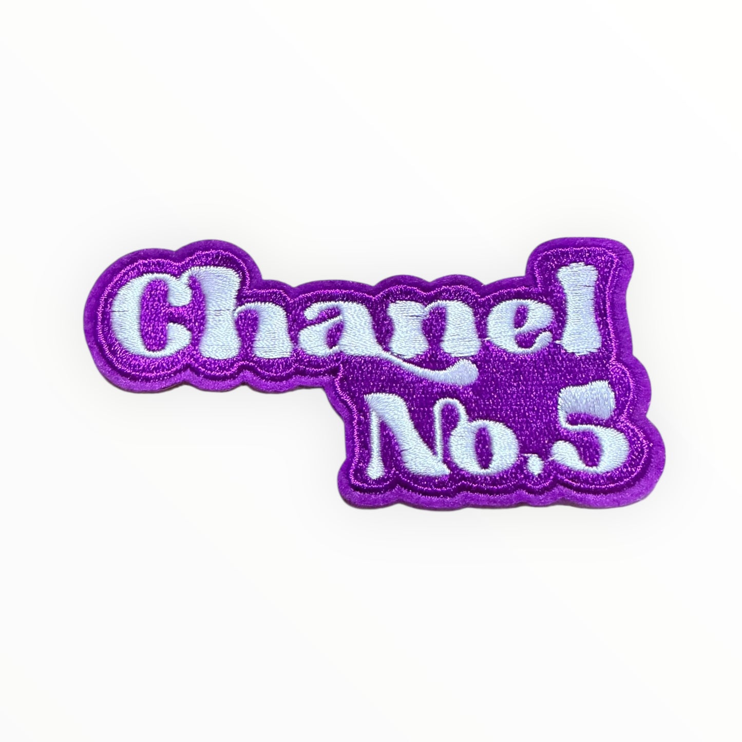 CC no. 5 embroidered patch – purple