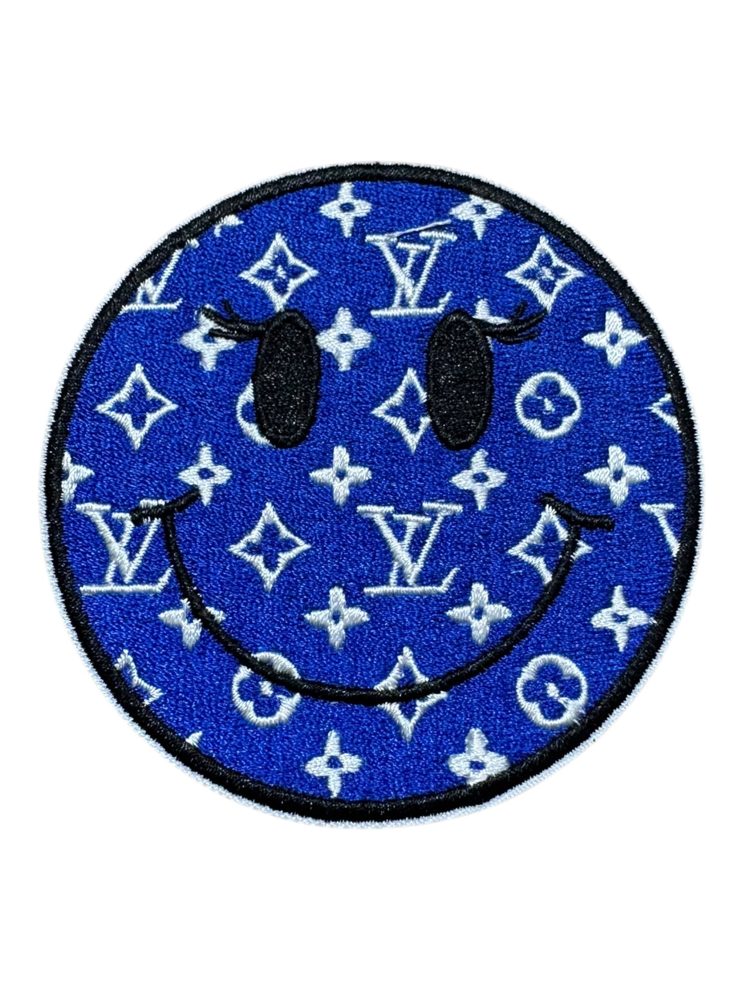 LV-INSPIRED BLUE LOGO SMILEY FACE