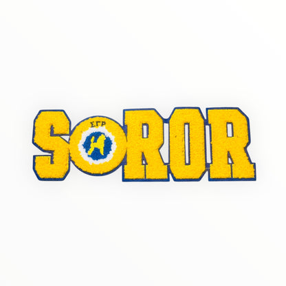 Sigma Gamma Rho SOROR Chenille Patch