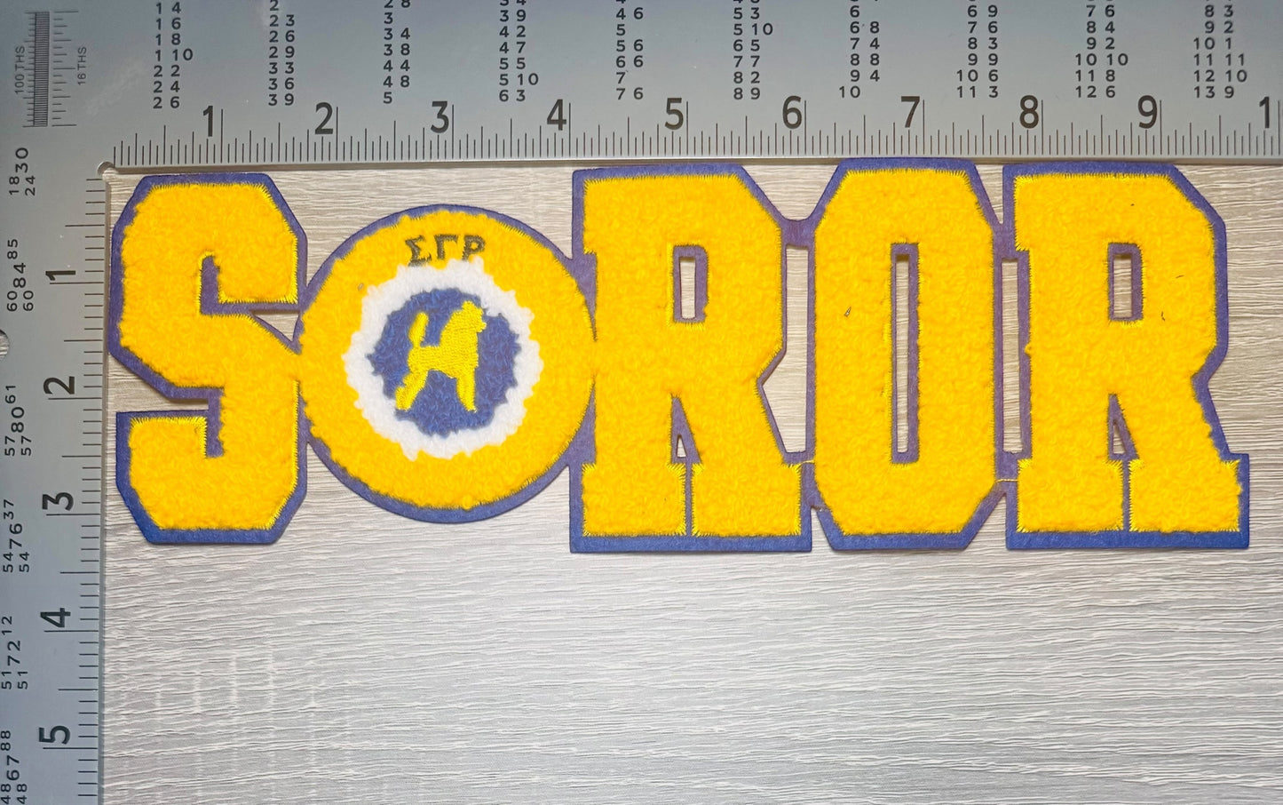 Sigma Gamma Rho SOROR Chenille Patch