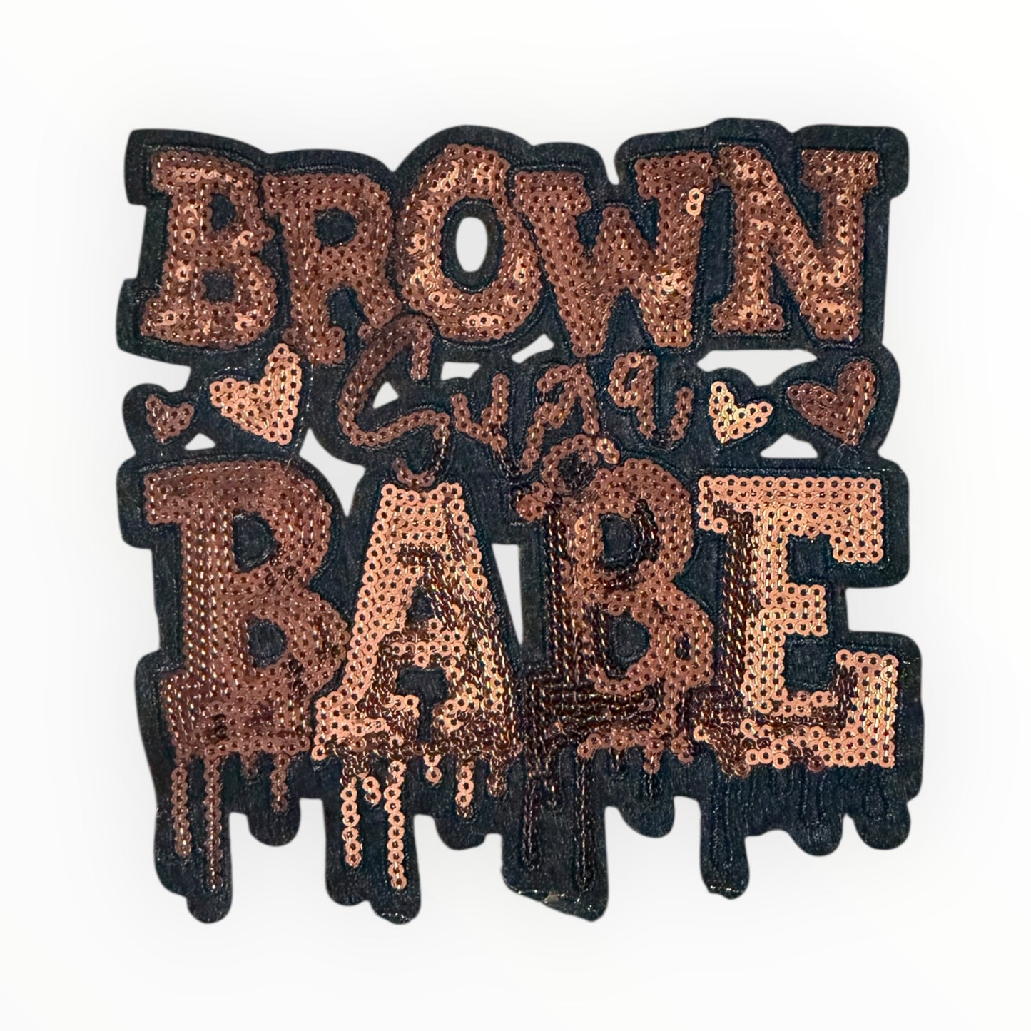 Brown sugar babe sequin patch