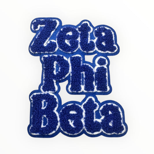 Zeta Phi Beta Chenille Patch