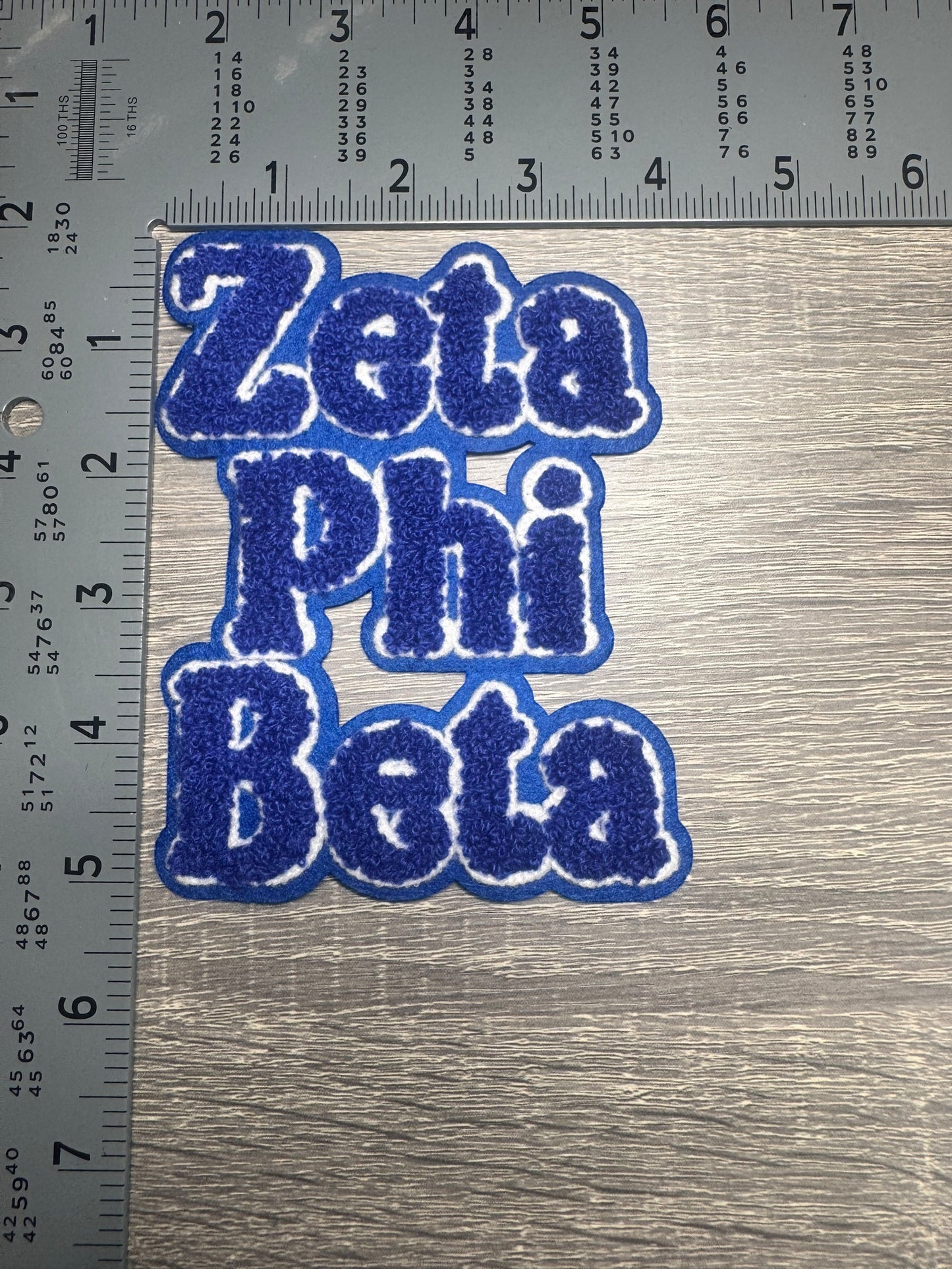 Zeta Phi Beta Chenille Patch