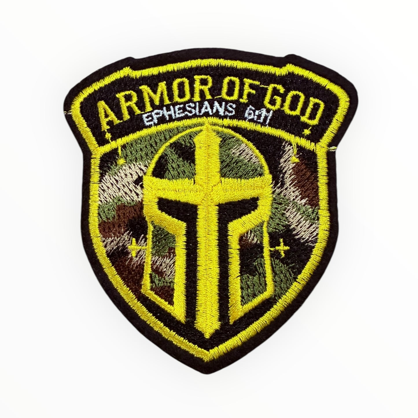 Camo Armor Of God” Shield Patch
