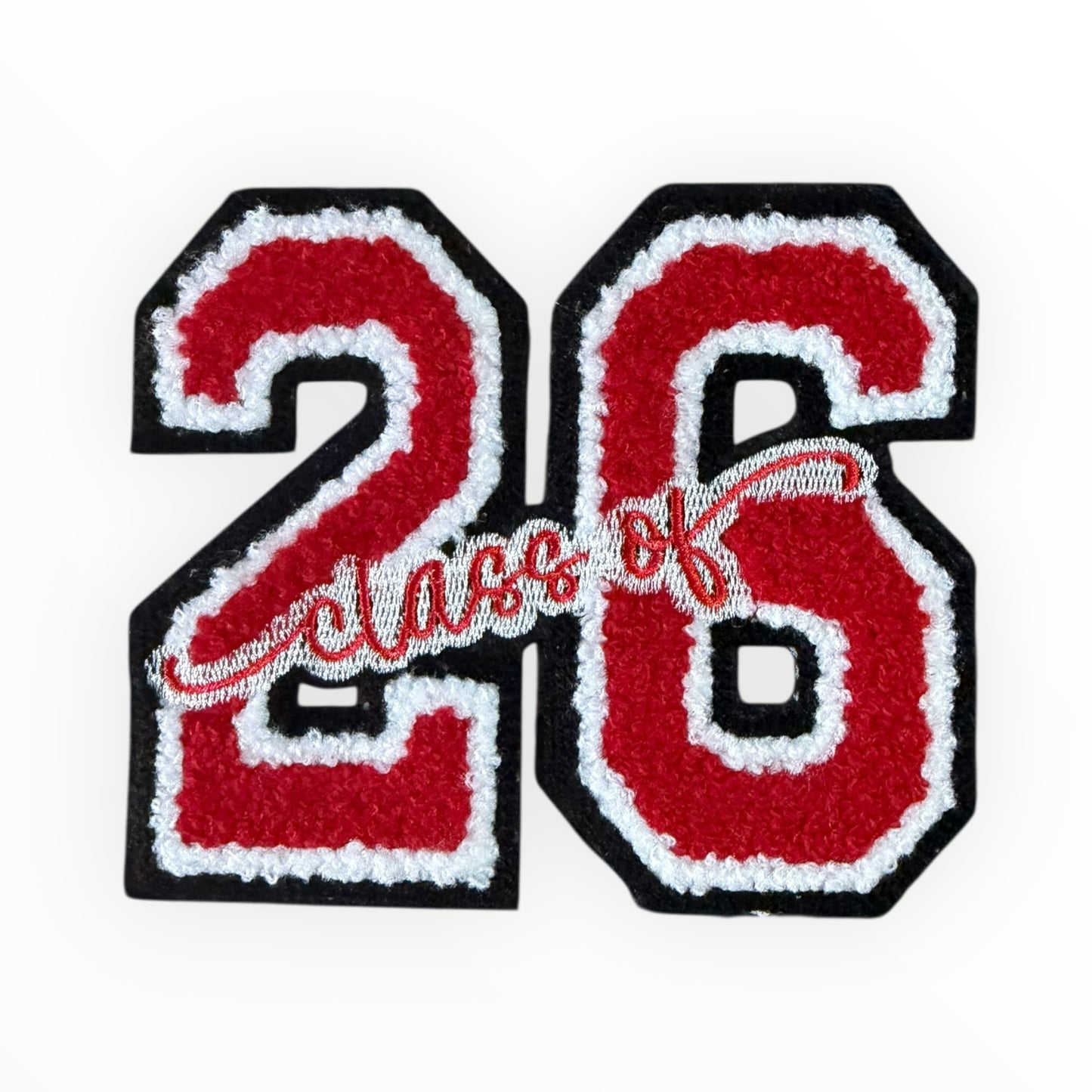 Class of 26 chenille number patch