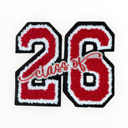 Class of 26 chenille number patch